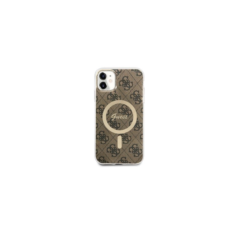 Viedtālruņa aizmugurējais vāciņš Apple iPhone 11 GUHMN61H4STW Brown, With Design