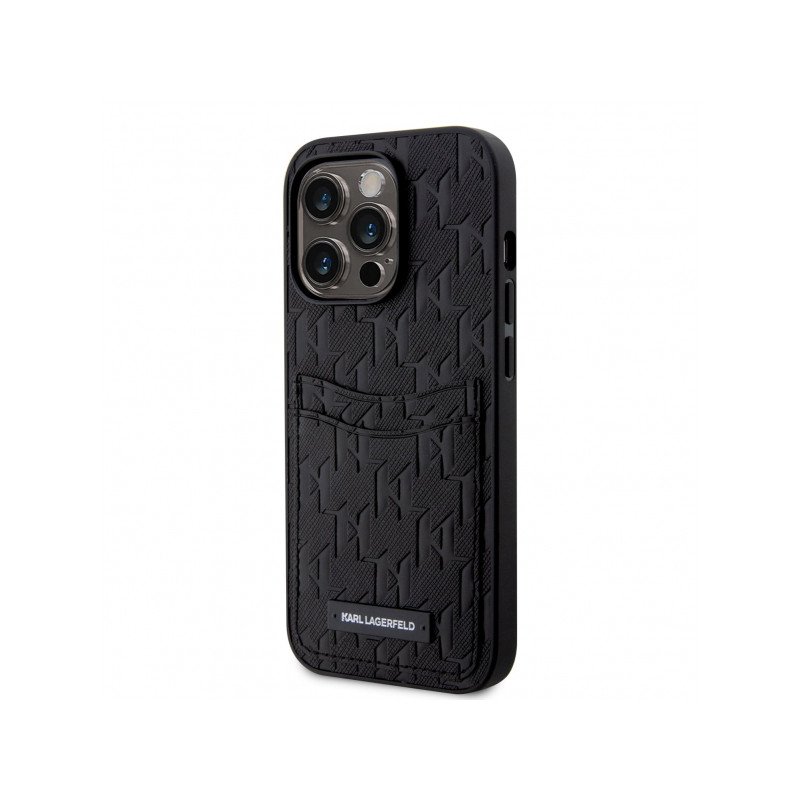 Viedtālruņa aizmugurējais vāciņš Apple iPhone 13 Pro Max Saffiano Monogram Black