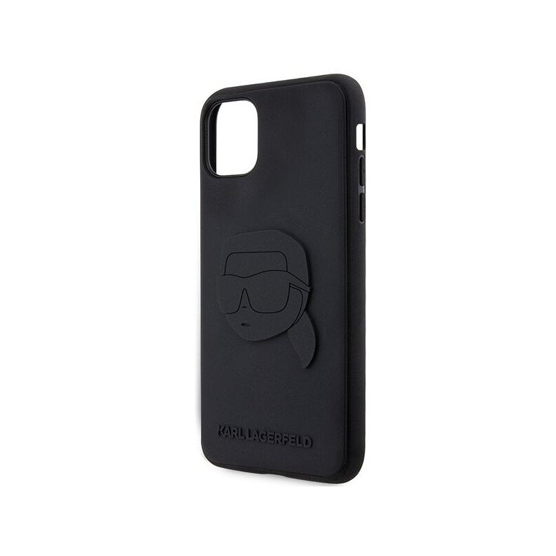 Viedtālruņa aizmugurējais vāciņš Apple iPhone XR Karl Head Black