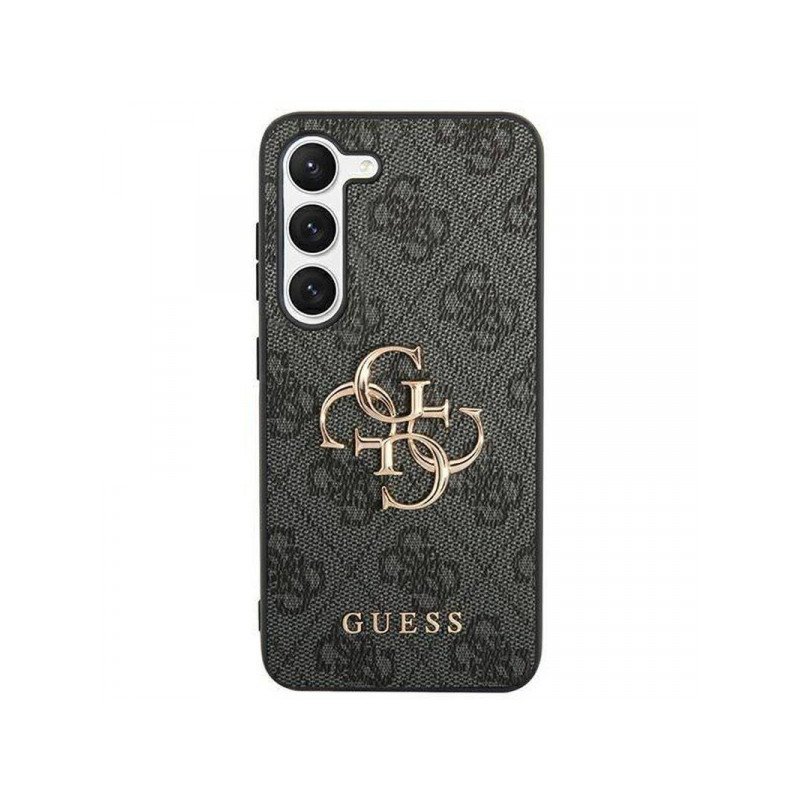 Viedtālruņa aizmugurējais vāciņš Samsung Galaxy S24 Big Metal Logo Grey