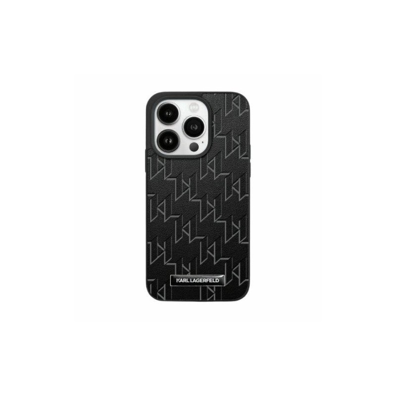 Viedtālruņa aizmugurējais vāciņš Apple iPhone 15 Pro Max Karl Head Mag Black