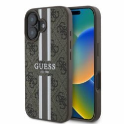 Viedtālruņa aizmugurējais vāciņš Apple Iphone 16 Stripes Collection MagSafe Brown, With Design