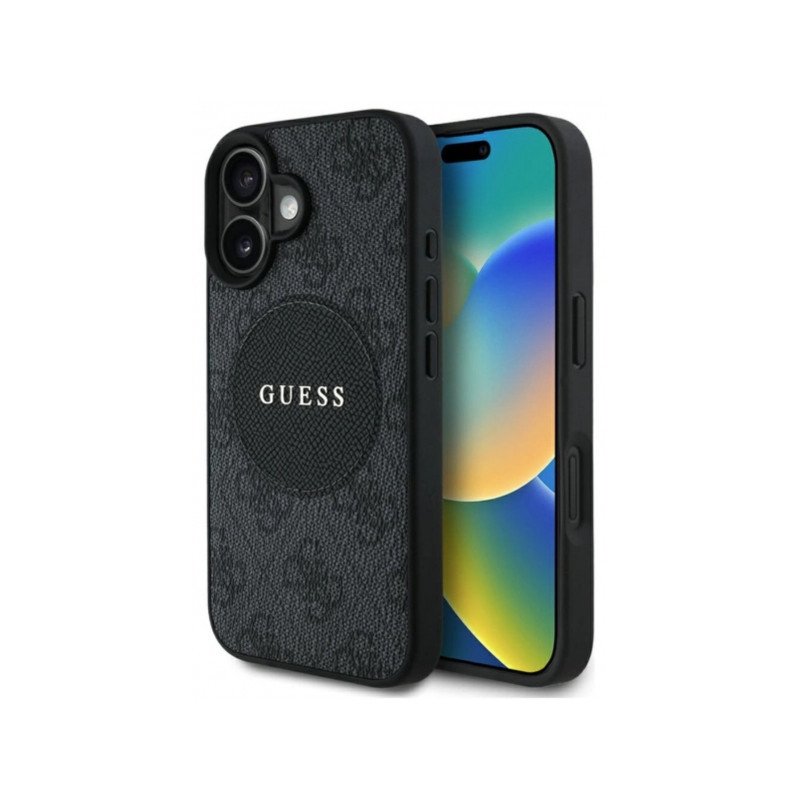 Viedtālruņa aizmugurējais vāciņš Apple Iphone 16 Circle Black