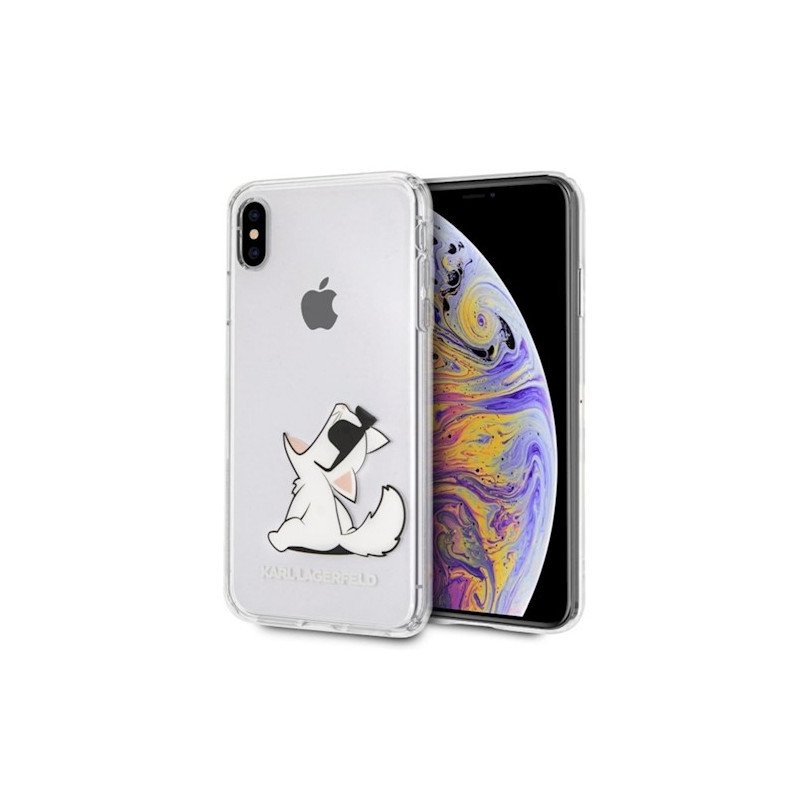 Viedtālruņa aizmugurējais vāciņš Apple iPhone XS Max KLHCI65CFNRC Transparent, With Design