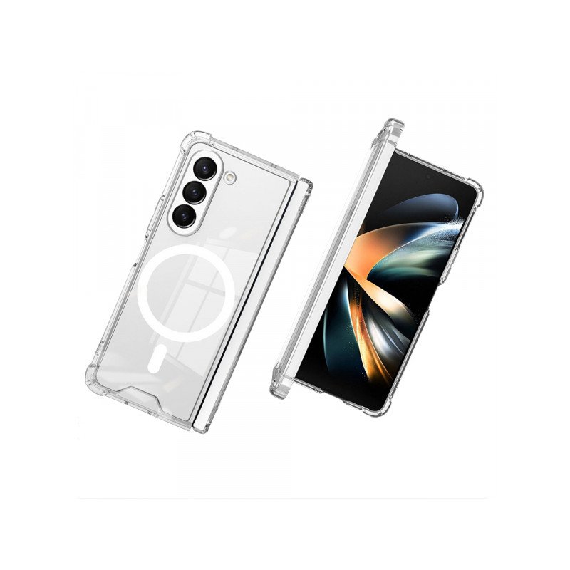 Viedtālruņa atveramais maciņš Samsung Galaxy Z Fold 5 5G Acrylic Magsafe Transparent
