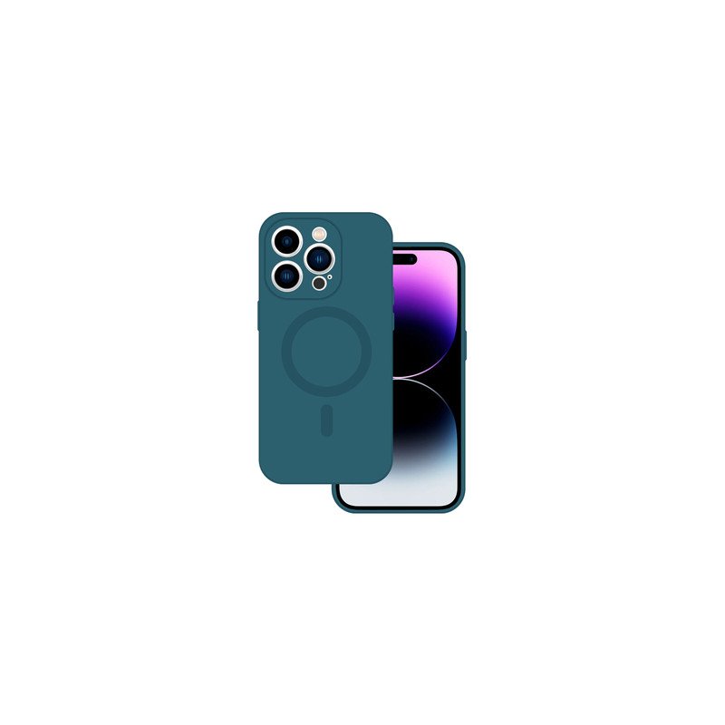 Viedtālruņa aizmugurējais vāciņš Apple iPhone 13 MagSilicone Pacific Blue