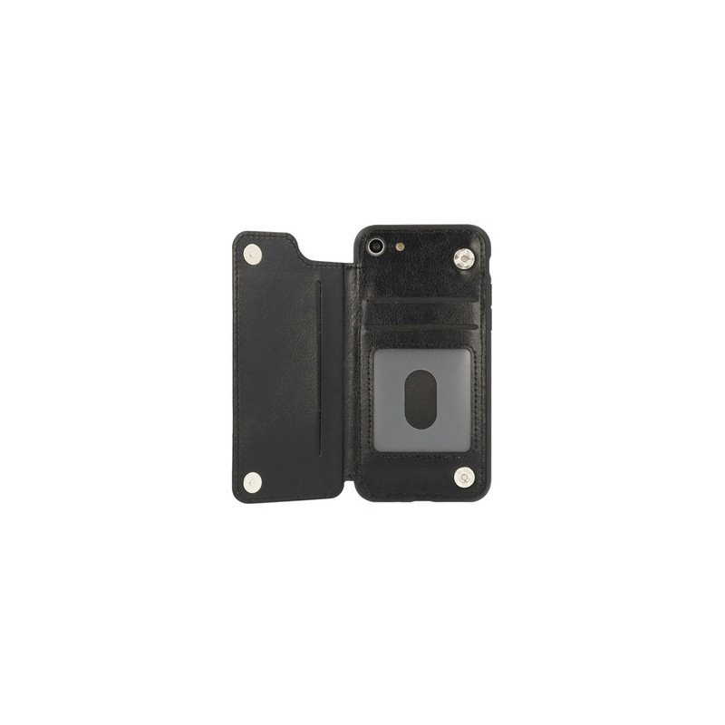 Viedtālruņa aizmugurējais vāciņš Apple iPhone 6/6S Wallet Business Black