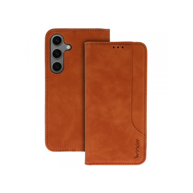 Viedtālruņa atveramais maciņš Samsung Galaxy A13 5G Wonder Prime Case Brown