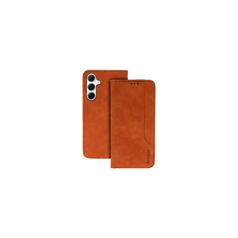 Viedtālruņa atveramais maciņš Samsung Galaxy A55 5G Wonder Prime Case Brown