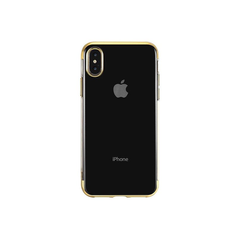 Viedtālruņa aizmugurējais vāciņš Apple iPhone XS Max New Electro Gold, Transparent