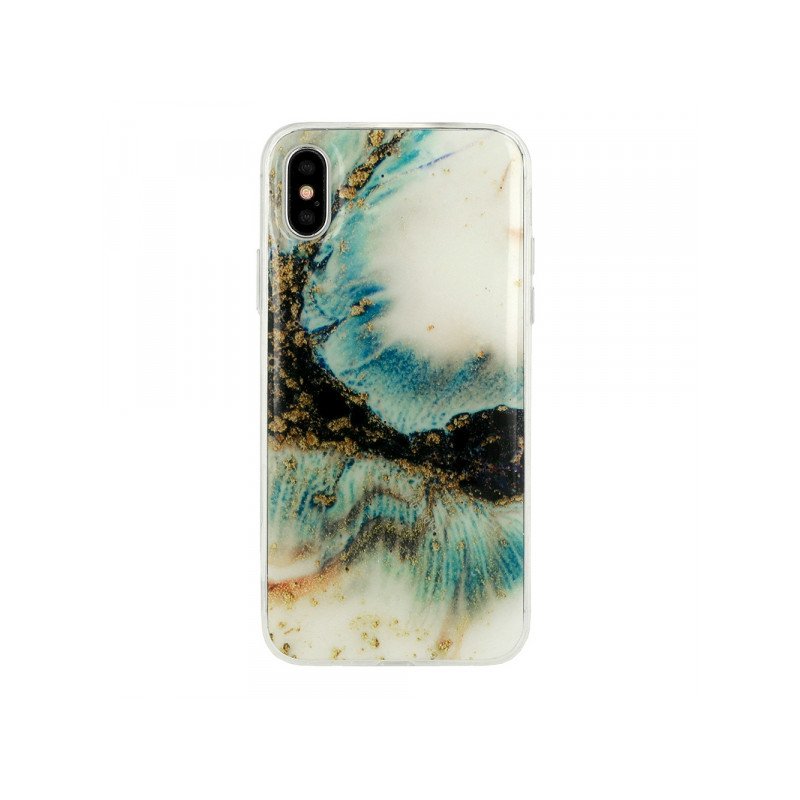 Viedtālruņa aizmugurējais vāciņš Samsung Galaxy A70 / A70S Marble White, With Design