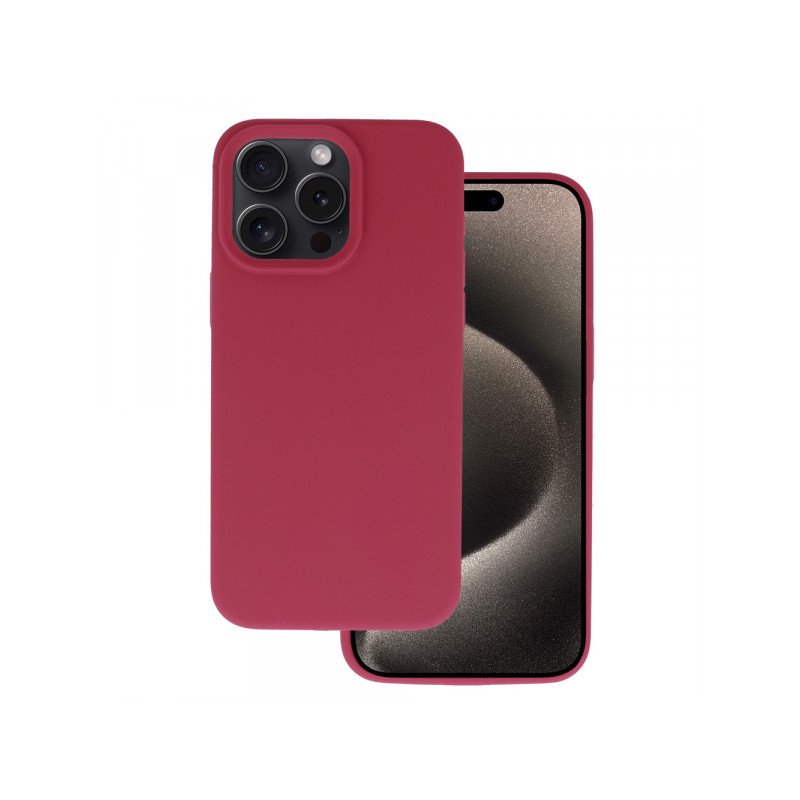Viedtālruņa aizmugurējais vāciņš Samsung Galaxy A55 5G Silicone Lite Burgundy