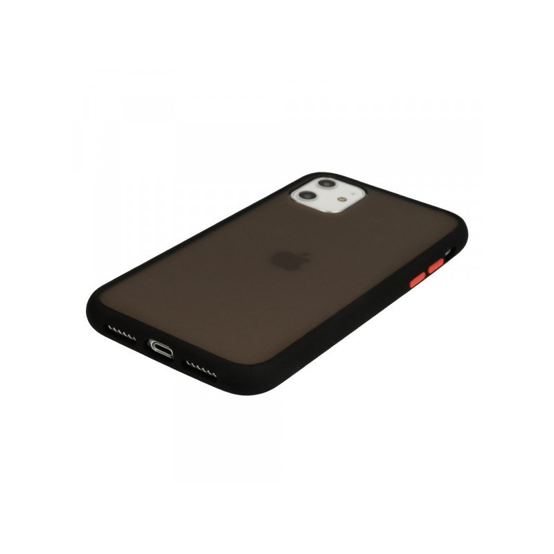 Viedtālruņa aizmugurējais vāciņš Samsung Galaxy S20 Color Button Bumper Black, Transparent