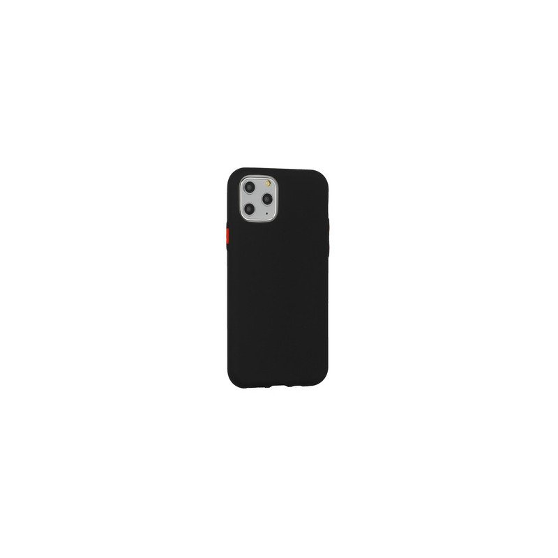 Viedtālruņa aizmugurējais vāciņš Samsung Galaxy A41 Solid Silicone Black