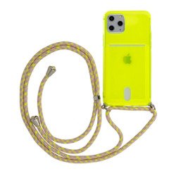 Viedtālruņa aizmugurējais vāciņš Apple iPhone 12 Pro Max Strap Fluo Yellow