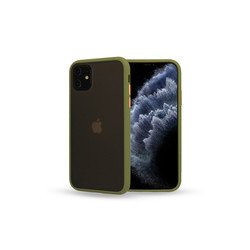 Viedtālruņa aizmugurējais vāciņš Xiaomi Redmi 9A / 9AT / 9i Color Button Bumper Light Green, Transparent