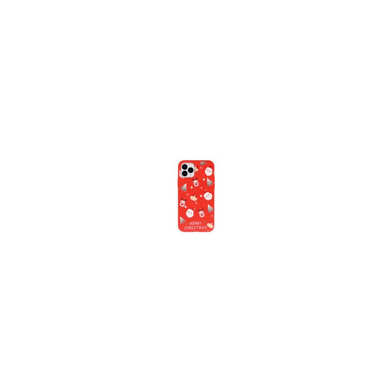 Viedtālruņa aizmugurējais vāciņš Apple iPhone X/XS Christmas Design 8 Red, With Design