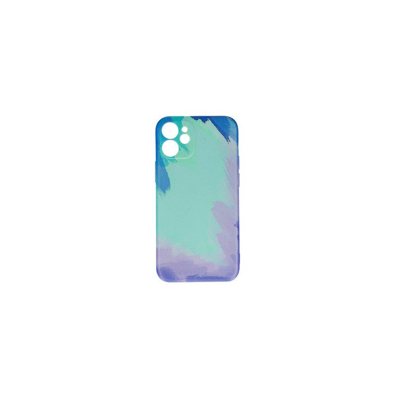 Viedtālruņa aizmugurējais vāciņš Apple iPhone 12 Mini Ink Design 4 Blue, With Design
