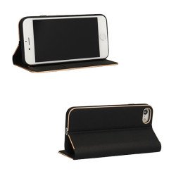 Viedtālruņa atveramais maciņš Samsung Galaxy S21 FE Book Case With Frame Vennus Black