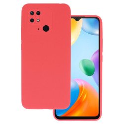 Viedtālruņa aizmugurējais vāciņš Xiaomi Redmi 10C Silicone Lite Peach