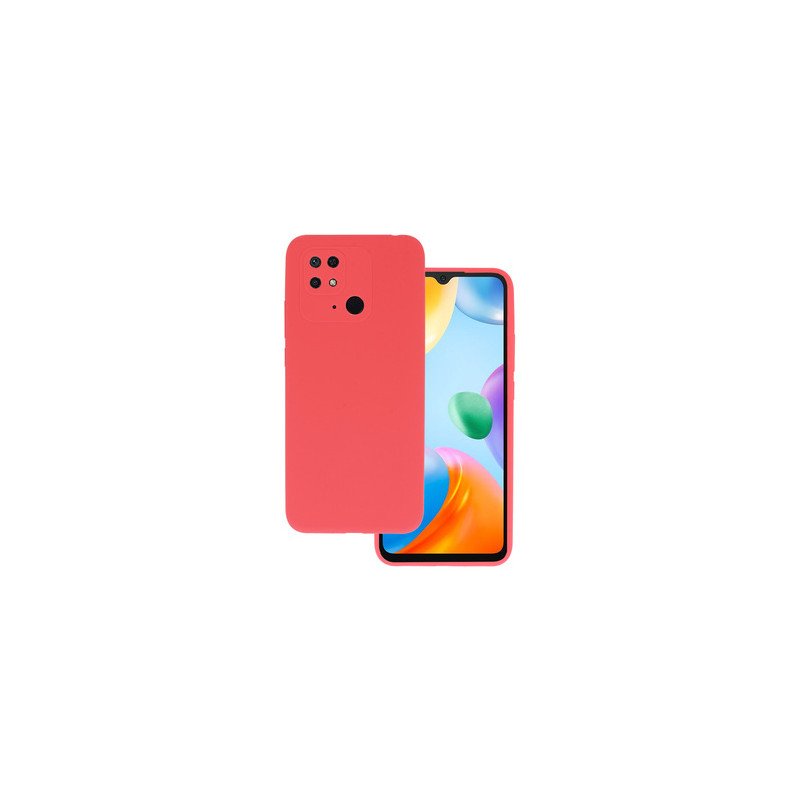 Viedtālruņa aizmugurējais vāciņš Xiaomi Redmi 10C Silicone Lite Peach