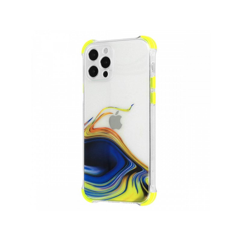 Viedtālruņa aizmugurējais vāciņš Samsung Galaxy S21 Ultra Watercolor Design 2 Mixed, Transparent, With Design