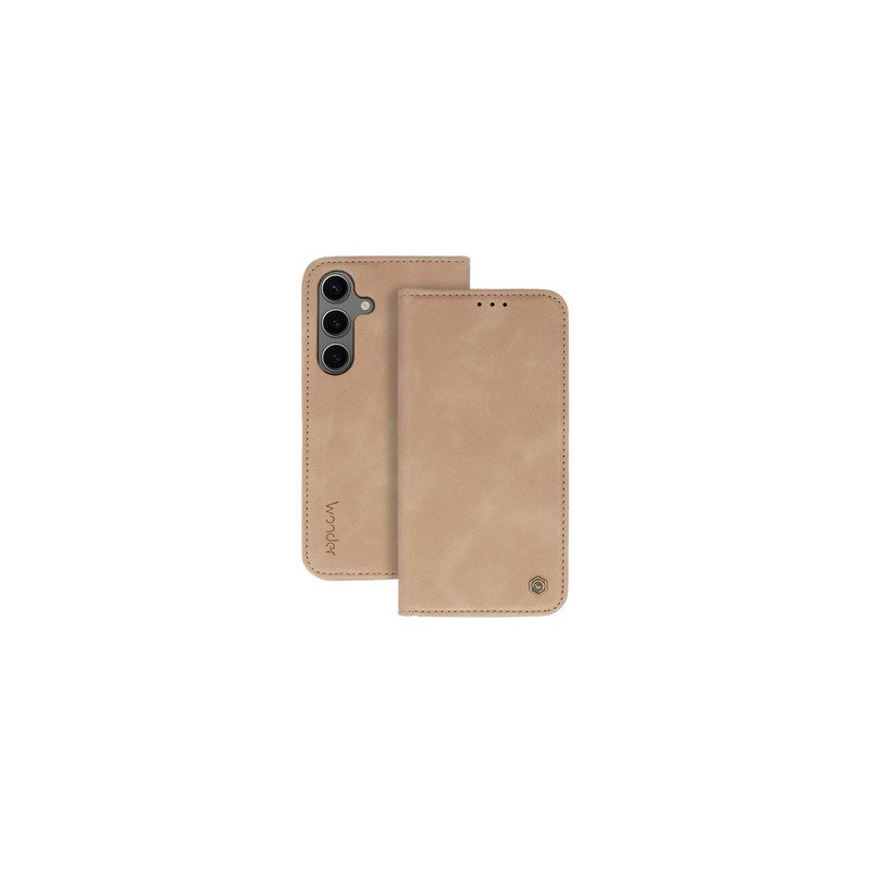 Viedtālruņa atveramais maciņš Samsung Galaxy A15 5G Smart Case Beige