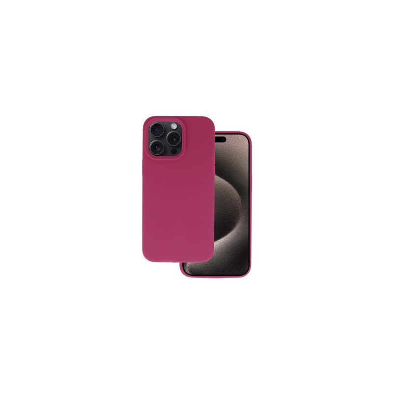 Viedtālruņa aizmugurējais vāciņš Apple iPhone 15 Pro Silicone Lite Maroon