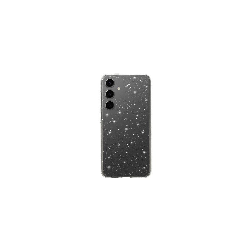 Viedtālruņa aizmugurējais vāciņš Samsung Galaxy S25 Crystal Glitter Transparent