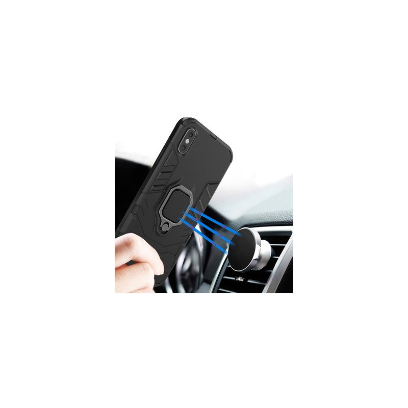 Viedtālruņa aizmugurējais vāciņš Apple iPhone 13 Pro Max Ring Armor Black