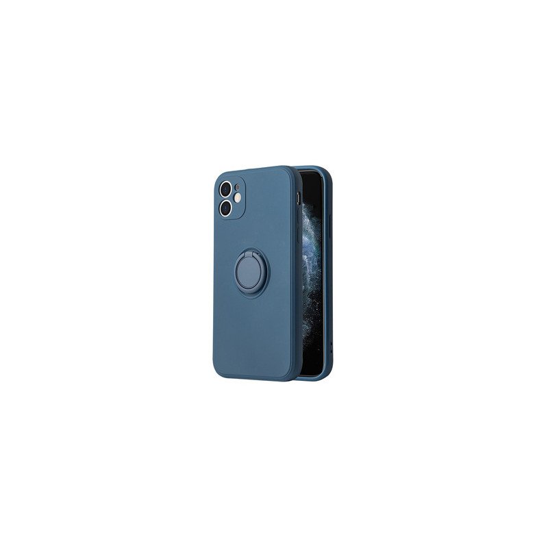 Viedtālruņa aizmugurējais vāciņš Apple iPhone 11 Silicone Ring Blue