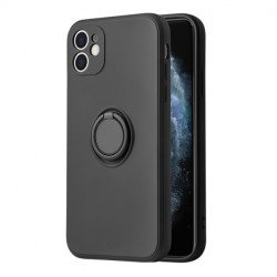 Viedtālruņa aizmugurējais vāciņš Apple iPhone 11 Pro Silicone Ring Black