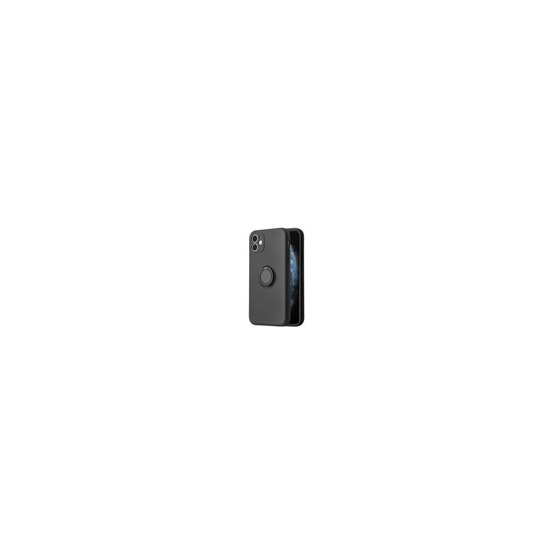 Viedtālruņa aizmugurējais vāciņš Apple iPhone 13 Silicone Ring Black