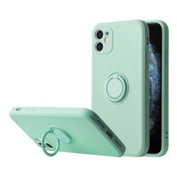 Viedtālruņa aizmugurējais vāciņš Samsung Galaxy A32 Silicone Ring Mint