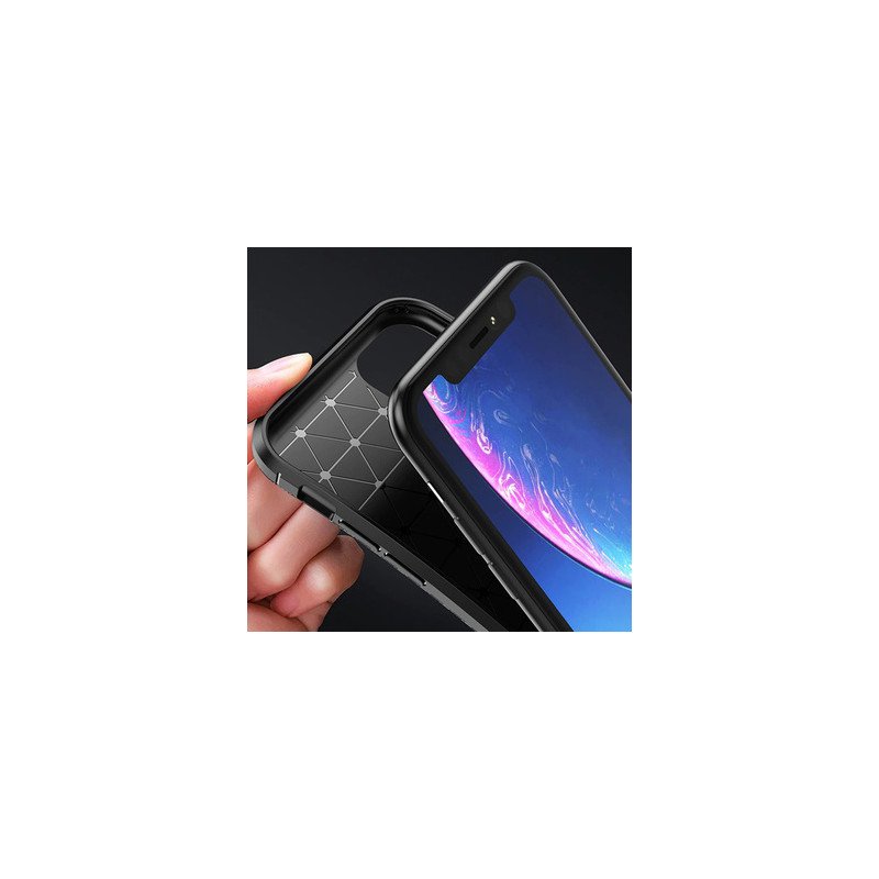 Viedtālruņa aizmugurējais vāciņš Xiaomi Redmi 9C Carbon Elite Black