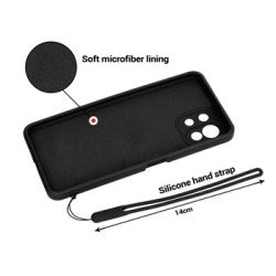 Viedtālruņa aizmugurējais vāciņš Samsung Galaxy S22 Plus Silicone Ring Black