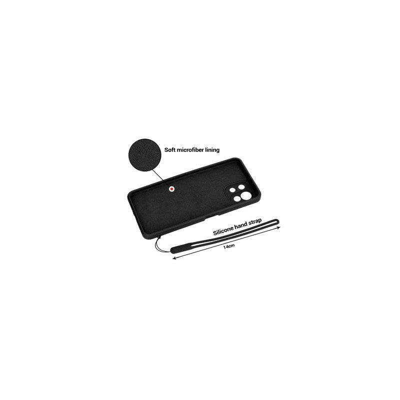 Viedtālruņa aizmugurējais vāciņš Samsung Galaxy S22 Plus Silicone Ring Black