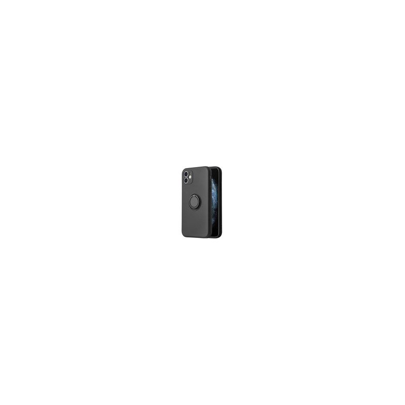 Viedtālruņa aizmugurējais vāciņš Samsung Galaxy S22 Ultra Silicone Ring Black