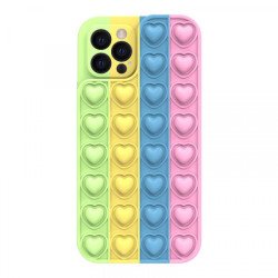 Viedtālruņa aizmugurējais vāciņš Apple iPhone 11 Heart Pop it color 4 Mixed