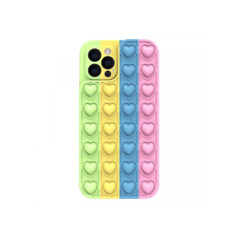 Viedtālruņa aizmugurējais vāciņš Apple iPhone 11 Heart Pop it color 4 Mixed