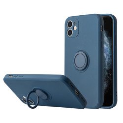Viedtālruņa aizmugurējais vāciņš Xiaomi 11T / 11T Pro Silicone Ring Blue