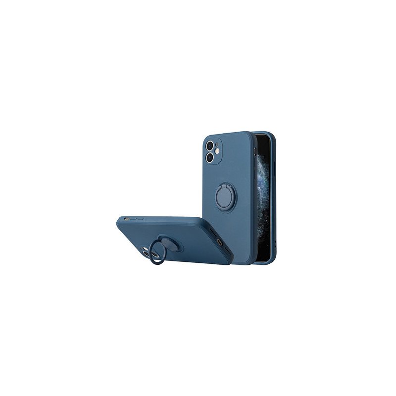Viedtālruņa aizmugurējais vāciņš Xiaomi 11T / 11T Pro Silicone Ring Blue