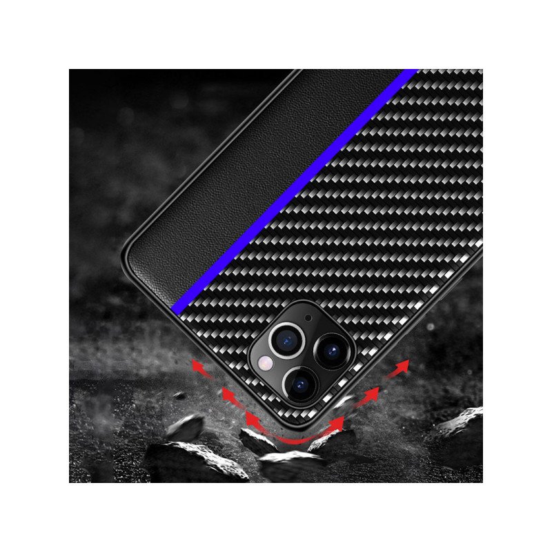 Viedtālruņa aizmugurējais vāciņš Xiaomi Mi 11 Lite / Mi 11 Lite 5G / 11 Lite 5G NE Protect Carbon Black, Blue