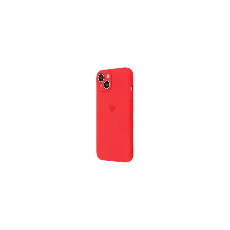 Viedtālruņa aizmugurējais vāciņš Samsung Galaxy S22 Plus Silicone Heart Red