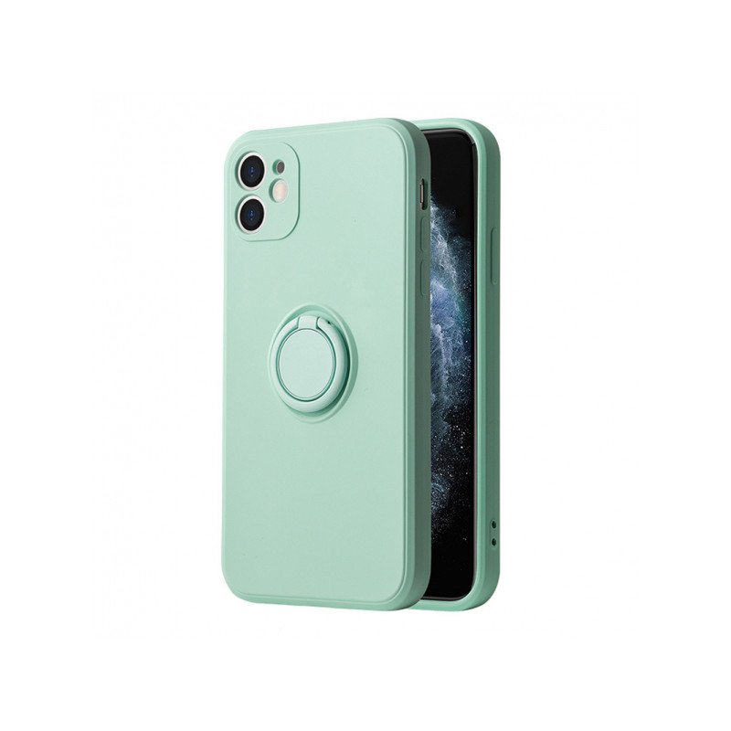 Viedtālruņa aizmugurējais vāciņš Xiaomi Poco M4 Pro 5G Silicone Ring Mint