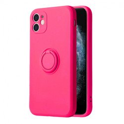 Viedtālruņa aizmugurējais vāciņš Samsung Galaxy A32 Silicone Ring Pink