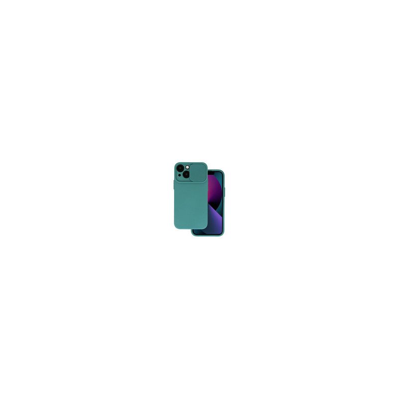 Viedtālruņa aizmugurējais vāciņš Samsung Galaxy A12 Camshield Dark Green