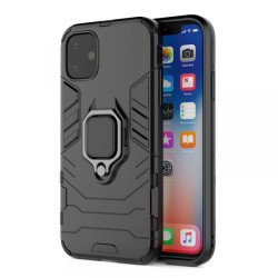Viedtālruņa aizmugurējais vāciņš Apple iPhone 14 Ring Armor Black