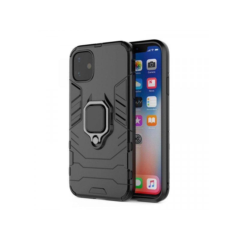 Viedtālruņa aizmugurējais vāciņš Apple iPhone 14 Ring Armor Black
