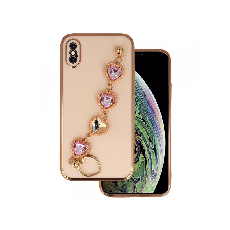 Viedtālruņa aizmugurējais vāciņš Apple iPhone X/XS Trend design 2 Light Pink